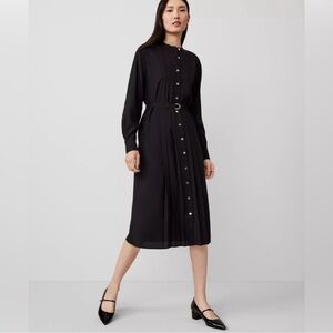 Ann Taylor Petite Pleated Mid Shirt Dress